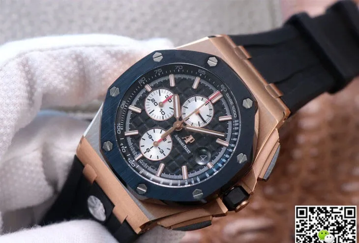 Audemars Piguet Royal Oak Offshore 26401RO.OO.A002CA.01 JF Factory 1:1 Best Edition Replica Watch Black Strap